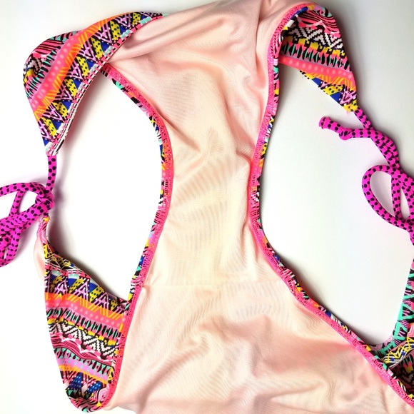 Victoria's Secret Boho Tribal String Bikini Bottom - Picture 6 of 7